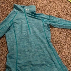 Teal Under Armour Half Zip
